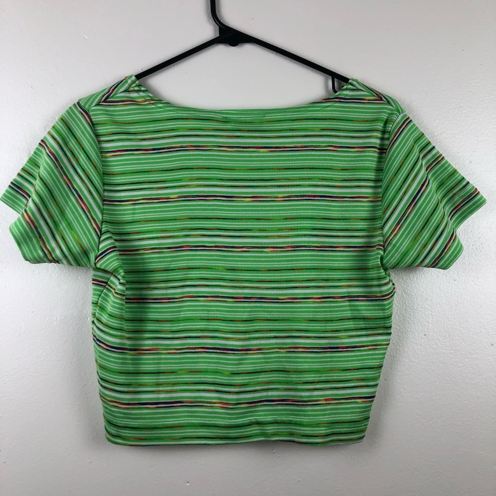 Vintage L.A Gold Stripe Crop Top - Picture 3 of 4